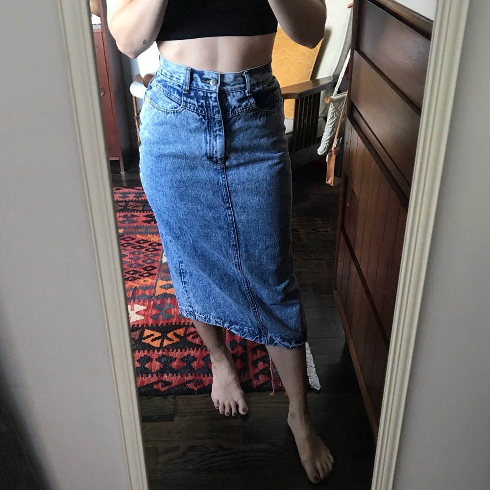 Vintage denim skirt
